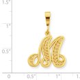 thumbnail image 2 of 10K Or Jaune Initiale m Charme, 2 of 2