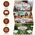 thumbnail image 7 of Orange Blue Pumpkin Fall Round Tablecloth, Fitted Table Cover with Elastic for 55"-60" Round Tables, Thanksgiving Maple Leaf Vintage Table Cloth Outdoor Indoor Dinning Party Waterproof Tablecloths, 7 of 7