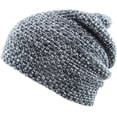 thumbnail image 2 of Navy Waffle Slouch Beanie Skull Cap Hat Winter Ski, 2 of 7