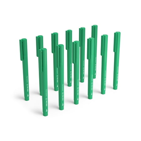 UPC: 0718103316316 | TRU RED Pen Permanent Markers Ultra Fine Tip Green Dozen TR54543