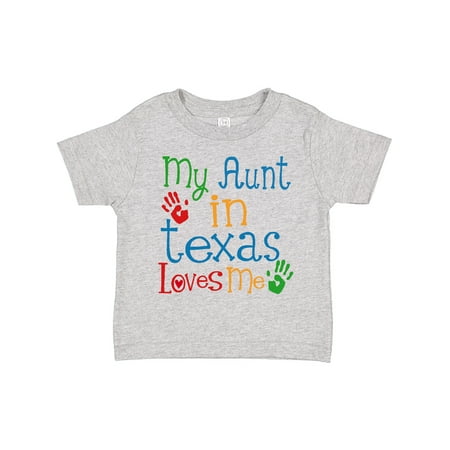 

Inktastic My Aunt in Texas Loves Me Gift Toddler Boy or Toddler Girl T-Shirt