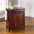 thumbnail image 2 of Pemberly Row Modern Wood Portable Kitchen Island in Mahogany, 2 of 7