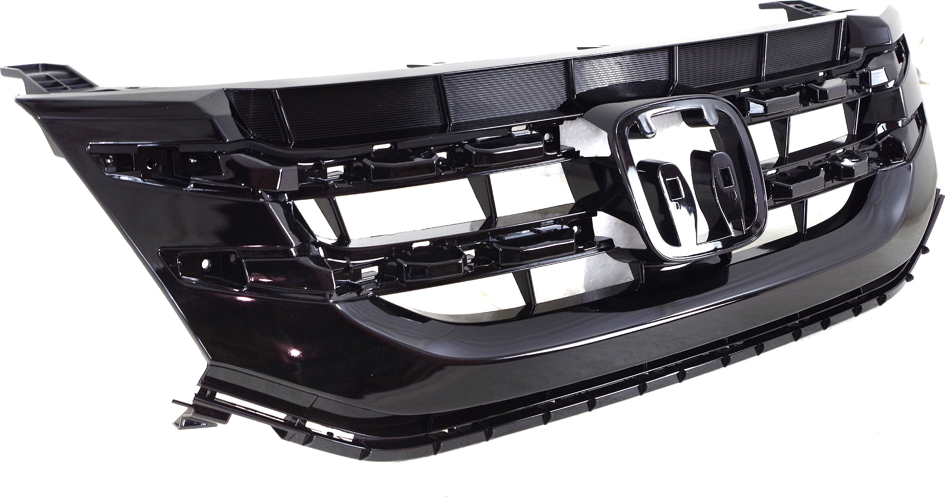 Grille Assembly Compatible With 2014-2017 Honda Odyssey Black Shell and Insert