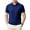 Y7-Navy, variant on Homeyce Golf Polo Shirts for Men Short Sleeve Contrast Collared Shirts Button Business Casual Work Office Lightweight Polo Sweatshirt Solid Color Golf Shirt,Green XL