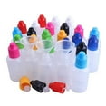 thumbnail image 5 of NANSHINE 10MLx100 LDPE Plastic Dropper Bottles Empty Squeeze Liquid Eye Dripper Containers with Child Resistant Cap (Bottles + Mixing Color Caps + Tips+label), 5 of 6