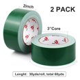 thumbnail image 2 of xianyou-2 Pack Ruban Adhésif Usage Intensif, Épaisseur 9 Mil, 2 Pouces x 30 Yards, Forte Force Industrielle, Flexible, Sans Résidu, Imperméable et Résistant aux Déchirures à la Main, Multi-Usage pour Réparations Intérieures et Extérieures (Vert), 2 of 4