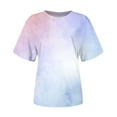 thumbnail image 4 of Patlollav T Shirts Short Sleeve Shirts for Women Graphic Tees Short Sleeve Round Neck Casual Summer Tops, 4 of 6