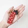 thumbnail image 4 of Wukai Rose Flowers Print Leather Car Keychain, Universal Key Fob Keychain, Leather Key Chain Holder for Men and Women,360 Degree Rotatable, 4 of 5