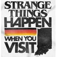 thumbnail image 2 of Strange Things Happen in Indiana Cool Womens Fitted Plus Size Graphic Tee Brisco Brands 2X, 2 of 5