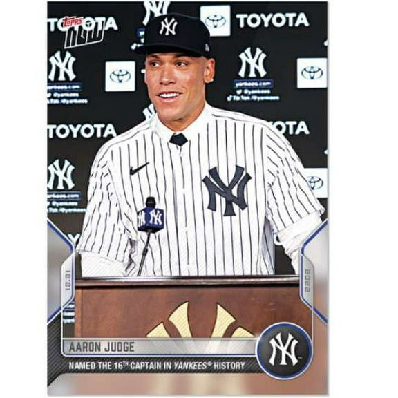 MLB 2022 Topps Now Baseball Aaron Judge Trading Card (Named 16th Captain in Yankees History) #OS54