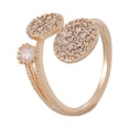 thumbnail image 1 of abierto elegante para mujer, joyería ajustable, de puño abierto geométrico para vacaciones, Día de San Valentín, decoración de trabajo Yuyangstore Anillo de aleación vintage, 1 of 7