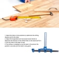 thumbnail image 3 of Punch Locator Drill Guide, Cabinet Hardware Jig Tool Multifunctional Lightweight Accurate Positioning  for Carpentry Installation, 3 of 7