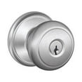 thumbnail image 4 of Schlage FA51-AND Andover Keyed Entry F51A Panic Proof Door Knob with Andover Ros, Lifetime Polished Brass, 4 of 7