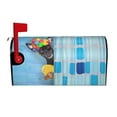 thumbnail image 2 of Lsque Prague Ratter Dog in Bathtub Mailbox Cover Standard Size ,Magnetic Mailbox Covers Post Wraps Letter Box Cover -21x18 in, 2 of 9