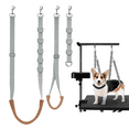 thumbnail image 3 of 3 Pcs Dog Grooming Belly Strap, Adjustable Bathing Restraint Leash, No Sit Haunch Holder, Dog Grooming Arm Pet Grooming Table Arm for Small & Medium Dogs Hair Cutting Washing, 3 of 4