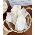 thumbnail image 7 of 4 Pairs Women's Ankle Mesh Socks with Bear Embroidery Lightweight Breathable Knit and Elastic Cuffs - 4 pairs-B, 7 of 7