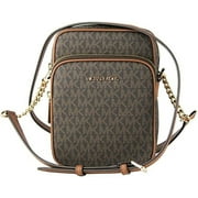 Michael Kors Women's Adjustable Crossbody Strap Fabric Bag, Gold
