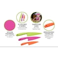 thumbnail image 4 of Cribun Kids Kitchen Knife Set 3 Piece Nylon Kids Chef Knife, Toddler’s Cooking Knives in 3 Sizes and Colors, BPA Free Plastic, Safe Knives for Bread, Lettuce Knife and Salad Knives, 4 of 7