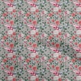 thumbnail image 1 of oneOone Georgette Viscose Gray Fabric Florals Sewing Fabric By The Yard Printed Diy Clothing Sewing Supplies 42 Inch Wide, 1 of 4