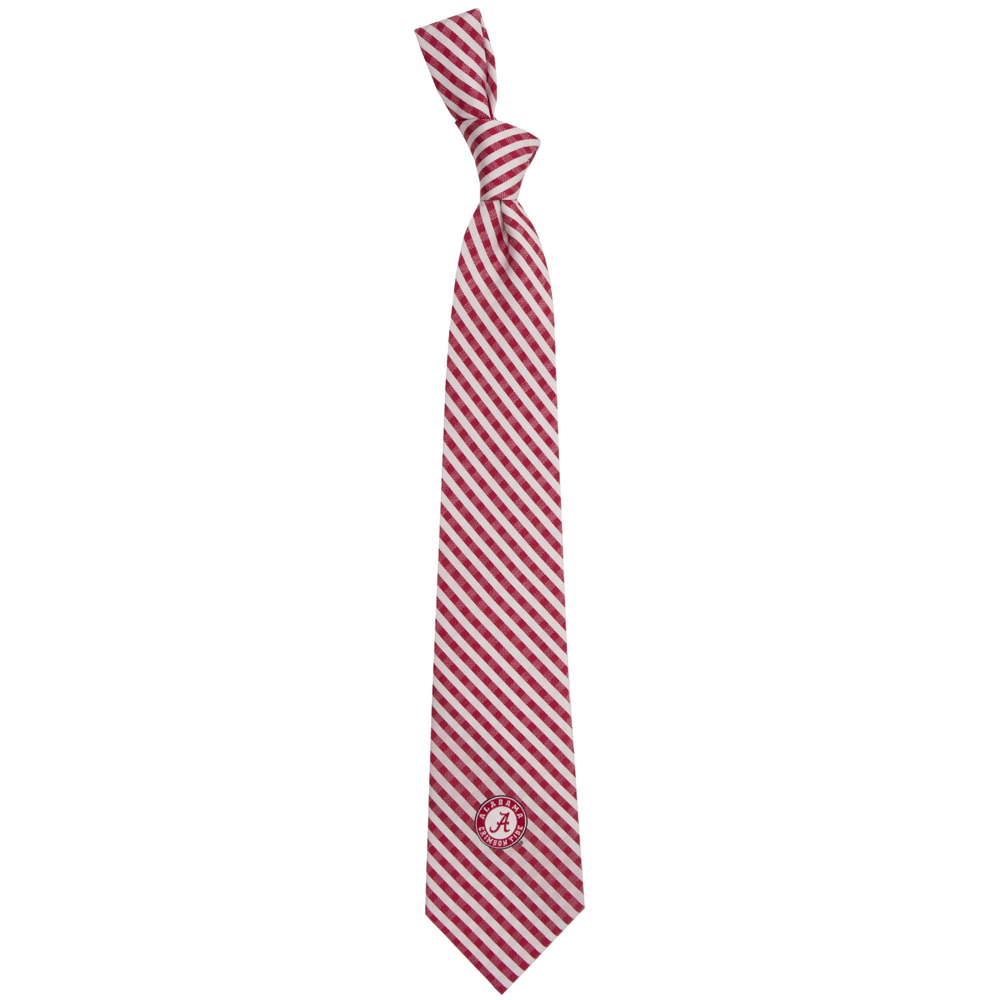 NCAA Alabama Crimson Tide Charcoal Stripe Necktie One Size Crimson 