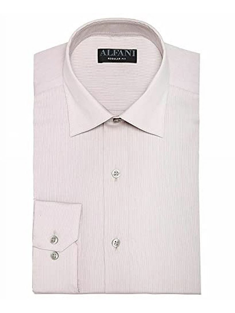 Alfani Men's Striped Print Regular Fit Dress Shirts, Sand, 14-14.5 32-33 -  Walmart.com