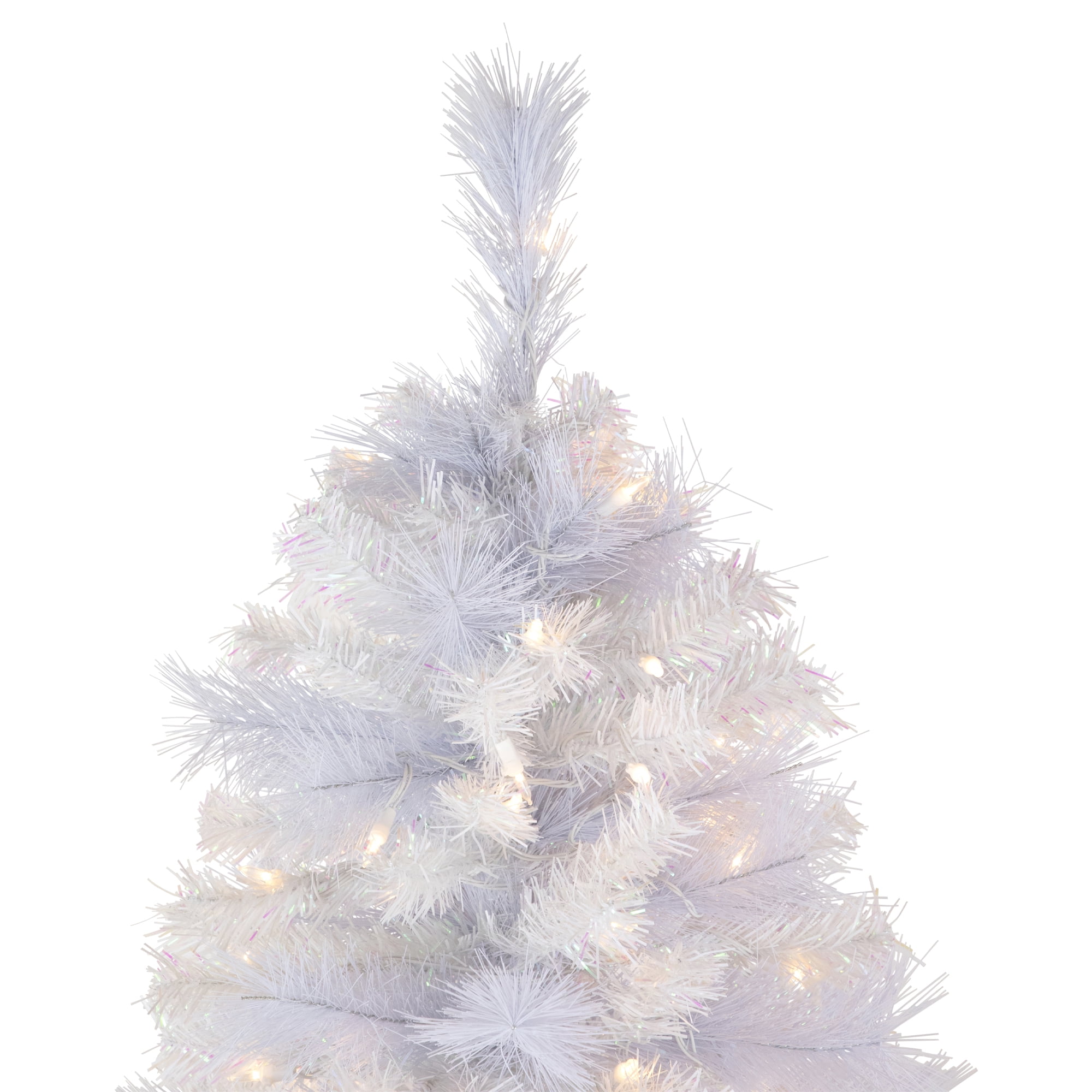 Northlight Clear Prelit Dual Function LED Incandescent White Hinged Spruce Artificial Christmas Tree, 6.5'