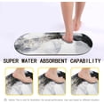 thumbnail image 4 of Black White Marble Bath Mat Rug,Non-Slip Super Absorbent Bath Mat,Shower Bath Mat for Bathroom,Quick Dry Bath Mat for Bathroom Floor,Tub and Shower,Thin Bathroom Rugs Fit Under Door,17"x27", 4 of 6