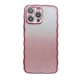thumbnail image 2 of Electroplated wavy edge suitable for iPhone14 gradient glitter Apple 13ProMax silicone drop-resistant phone case, 2 of 6