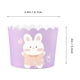 thumbnail image 2 of FELTECHELECTR 100 piezas de moldes para hornear muffins de papel con diseño de conejo, envoltorios para cupcakes a prueba de grasa, suministros de cocina, 2 of 7