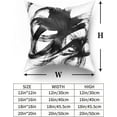 thumbnail image 4 of Black White Pillow Covers 20x20 Set of 2 Abstract Line Modern Art Throw Pillows Modern Minimalist Style Decorative Square Cotton Cushion Case for Home Sofa Couch Bed, 4 of 6