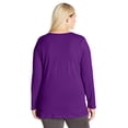 thumbnail image 2 of Just My Size OJ288 T-Shirts à Manches Longues Col Rond 100 pour Cent Coton pour Femmes , Splendeur Violette - 4TG, 2 of 2