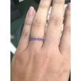 thumbnail image 3 of Amethyst Wedding Band Ring Matching Engagement Promise Ring 925 Sterling Silver Gemstone Jewelry For Women Gift By KIRAN FINE JEWELS, 3 of 5