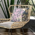 thumbnail image 4 of Amrita Sen Designs CAPL943BrCDS-BL-28x28 28 x 28 in. Tulip Bouquet Broadcloth Indoor & Outdoor Blown & Closed Pillow - Pink, Silver & Gold, 4 of 5