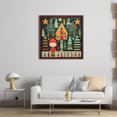 thumbnail image 3 of Kit Punto Cruz Navidad Impreso Hilo Algodón Ecológico Bordado 14CT 40x40cm, 3 of 9