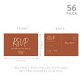 thumbnail image 5 of Koyal Wholesale 56-Pk RSVP Postcards for Wedding Terrotta Line Design Cardstock Response Reply Cards, "4 x 6", 5 of 5