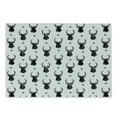 thumbnail image 1 of Deer Cutting Board, Monochrome Animal Silhouettes and Triangles Ornamental Pattern Nature Illustration, Decorative Tempered Glass Cutting and Serving Board, Small Size, Black White, by Ambesonne, 1 of 1