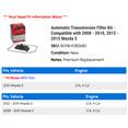 thumbnail image 2 of Automatic Transmission Filter Kit - Compatible with 2008 - 2010, 2012 - 2015 Mazda 5 2009 2013 2014, 2 of 2