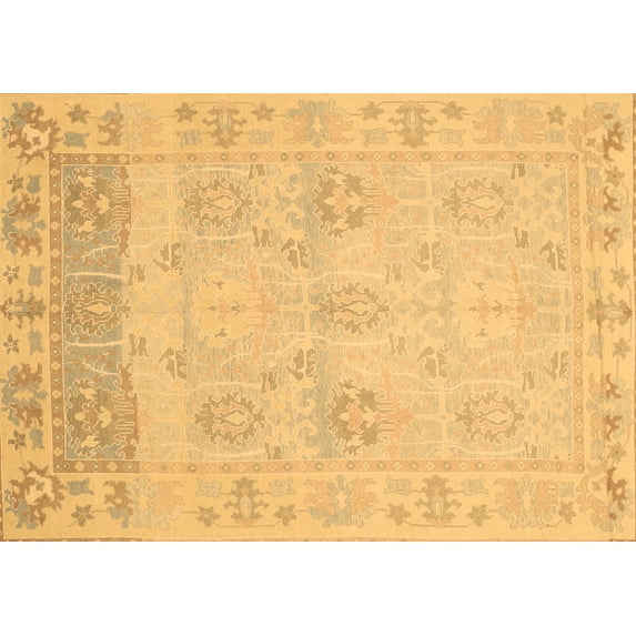 Ahgly Company Indoor Rectangle Oriental Brown Traditional Area Rugs, 8' x 12'