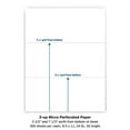thumbnail image 2 of PrintWorks Professional Perforated Paper for Statements, Invoices, Gift Certificates, Coupons and More, 8.5 x 11, 24 lb, 2 Horizontal Perfs 3 2/3" and 7 1/3" From Bottom, 500 Sheets, White (04122), 2 of 4