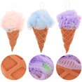 thumbnail image 3 of GOOHOCHY 3 esponjas exfoliantes para ducha y baño con forma de helado., 3 of 7