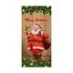 thumbnail image 2 of Decoraciones navideñas, adornos navideños, regalos de Navidad. Cortina navideña para puerta con bandera, foto de Papá Noel y cachorro para exteriores. Decoración de fondo colgante de tela de poliéster, 2 of 6