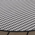 thumbnail image 4 of Safavieh Terrace Eadaoin Geometric Indoor/Outdoor Area Rug, Black/White, 6'7" x 6'7" Round, 4 of 15