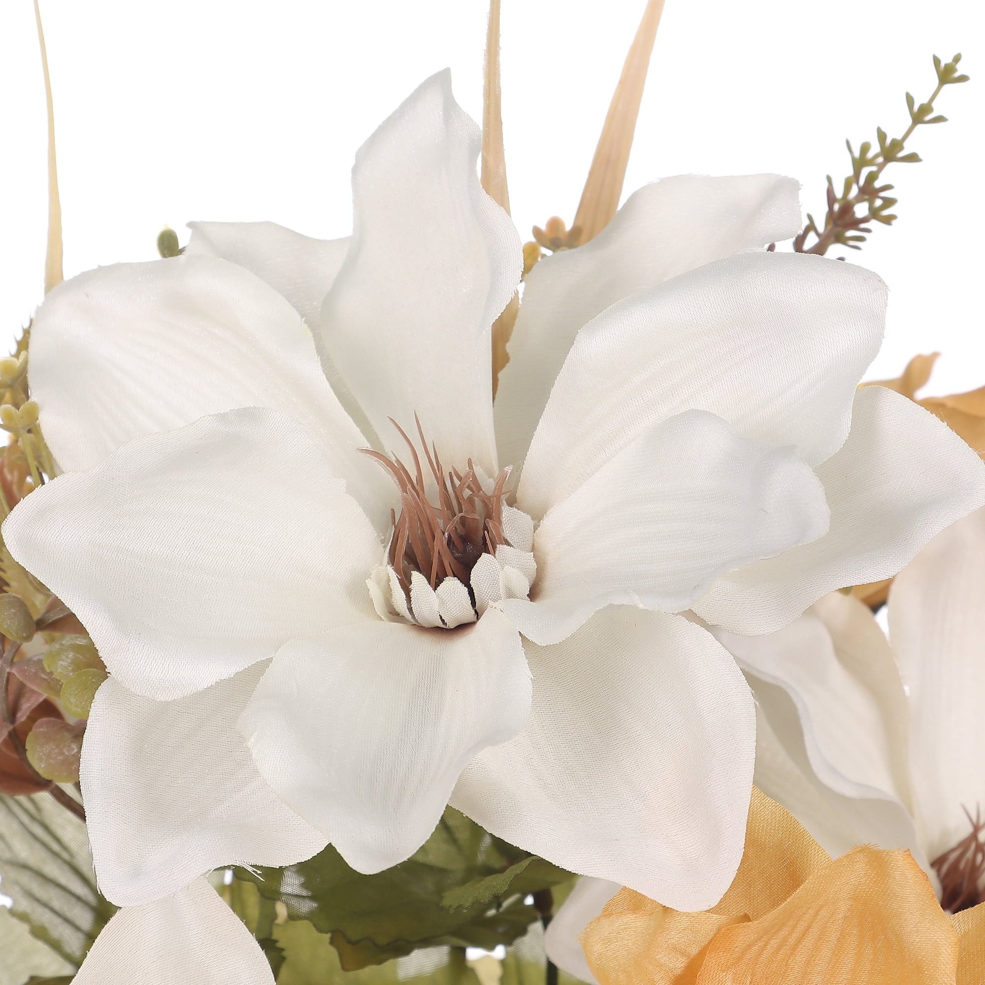 Mainstays 19'' Artificial Floral Mixed Magnolia Bush, Decoration