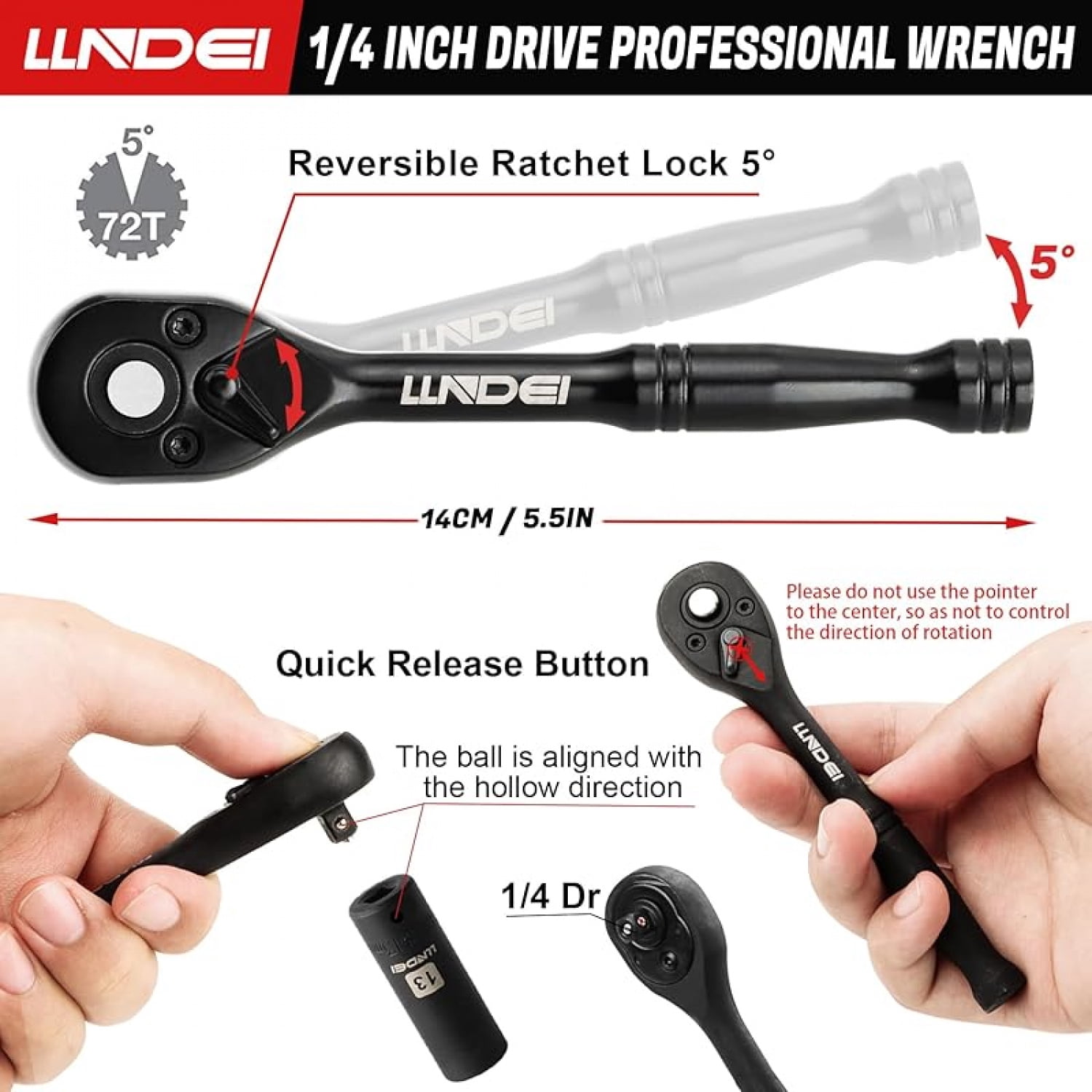 1/4 inch Drive Impact Socket Set 83 Piece,Standard SAE(5/32-9/16 inch) Metric Size(4-15mm),72T Ratchet Wrench Handle,CR-V Mechanics Tool Set with Adapter,Screwdriver Bits for Automotive Repair