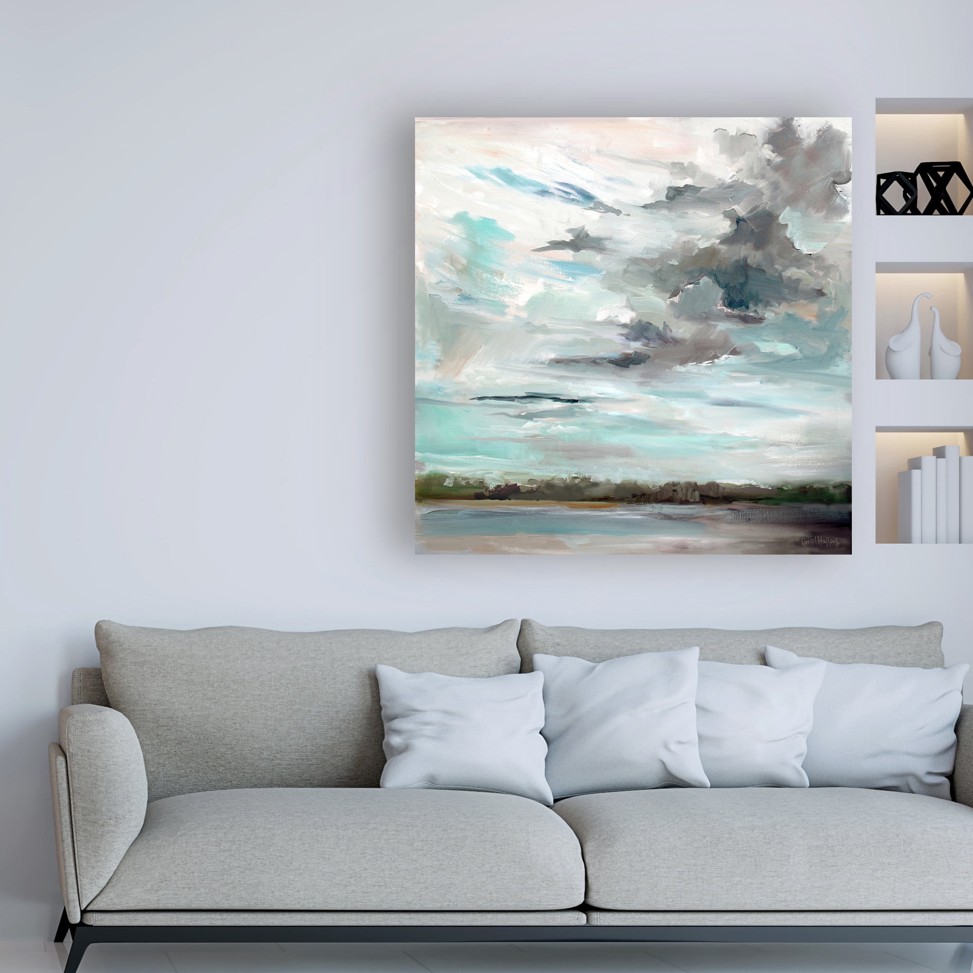 Trademark Fine Art 'Cloudy Days Don't Get Me Down' Canvas Art by Carol Halloc