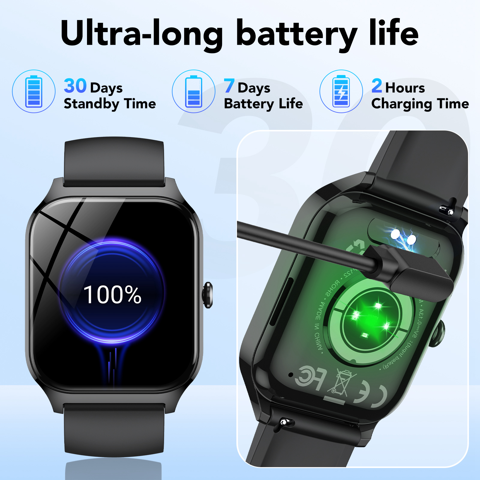 IKT Smartwatch 1.85 Inch with Call Function & 112 Sport Modes photo 3