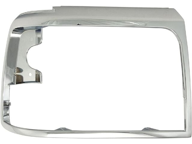 Right Passenger Side Headlight Door - Chrome - Compatible with 1992 - 1996 Ford F-150 1993 1994 1995