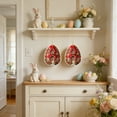 thumbnail image 5 of EWASWON Easter Decorations, Set of 2 Easter Egg Ornaments, Cottage Floral Hanging Pendants for Easter Tree, Home, Spring Decor, 5 of 6