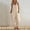 Beige, variant on JFGHDG Women's Casual Loose Long Cotton Bib Overalls Baggy Linen Jumpsuits Rompers Wide Barrel Leg Pants with Side Pockets Beige L