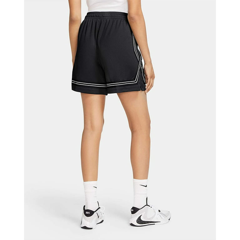 Nike Dri-FIT Swoosh Fly Womens Basketball Shorts CK6599-010 Size L  Black/White 